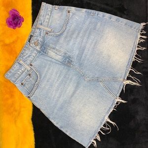 Urban Outfitters High Waisted Denim Mini Skirt